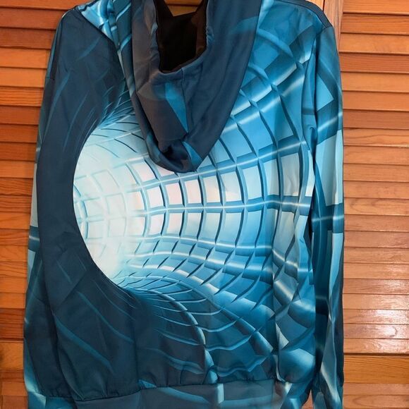 New without tags! Super awesome 3D effect Unisex Hoodie Size Small - Picture 2 of 4